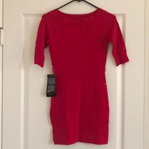 NWT red sweater dress/long shirt